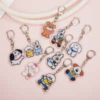 Cadeaux promotionnels, cadeaux de fête pour enfants, porte-clés personnalisé avec logo, porte-clés en acrylique 3D mignon en forme d'animal, nouveau design 2026