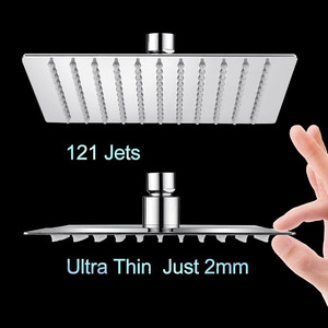 Brass <strong>Shower</strong> Set Chrome Rain <strong>Shower</strong> <strong>System</strong> with LED Celsius Temperature Display for Home Hotel - Product Image 4