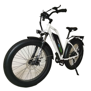 Vélo de montagne électrique 500W 48V 10.4Ah, cadre en alliage d'aluminium, pneus larges, batterie lithium, <span class=keywords><strong>moteur</strong></span> à moyeu avant, 7 vitesses, autonomie >60 km, 26 pouces - Product Image 5