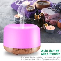 500ml diffuseur d'arôme de Grain de bois nébuliseur humidificateur d'air d'huile essentielle pour voiture ménage extérieur-diffuseur d'aromathérapie YS