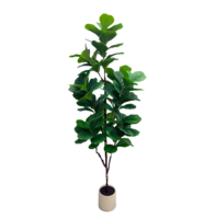 Plante artificielle Ficus Lyrata (Fiddle Leaf Fig) de 1,2 m, 1,5 m, 1,8 m pour la décoration de lieux de mariage, restaurants, studios, magasins, salles d'exposition et appartements