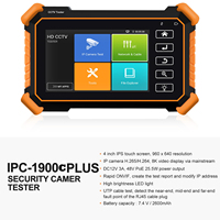 Probador de Cámaras CCTV CCDCAM ET-1900+C 8K/4K 8MP, Prueba de Cámaras IP, Coaxial, AHD, CVI, TVI, CVBS, Pantalla Táctil Capacitiva de 4 Pulgadas, WiFi, Prueba POE