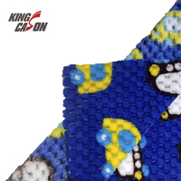 KINGCASON Usine Directe Tecido Couleur Personnalisée 230gsm 1.6m Voiture Mignon Ananas Jacquard Polyester Flanelle Polaire Pour Vêtements