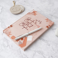 Carnet de notes Kawaii à couverture en cuir PU avec logo personnalisé, format A5, couverture rigide avec reliure thermique, journal quotidien