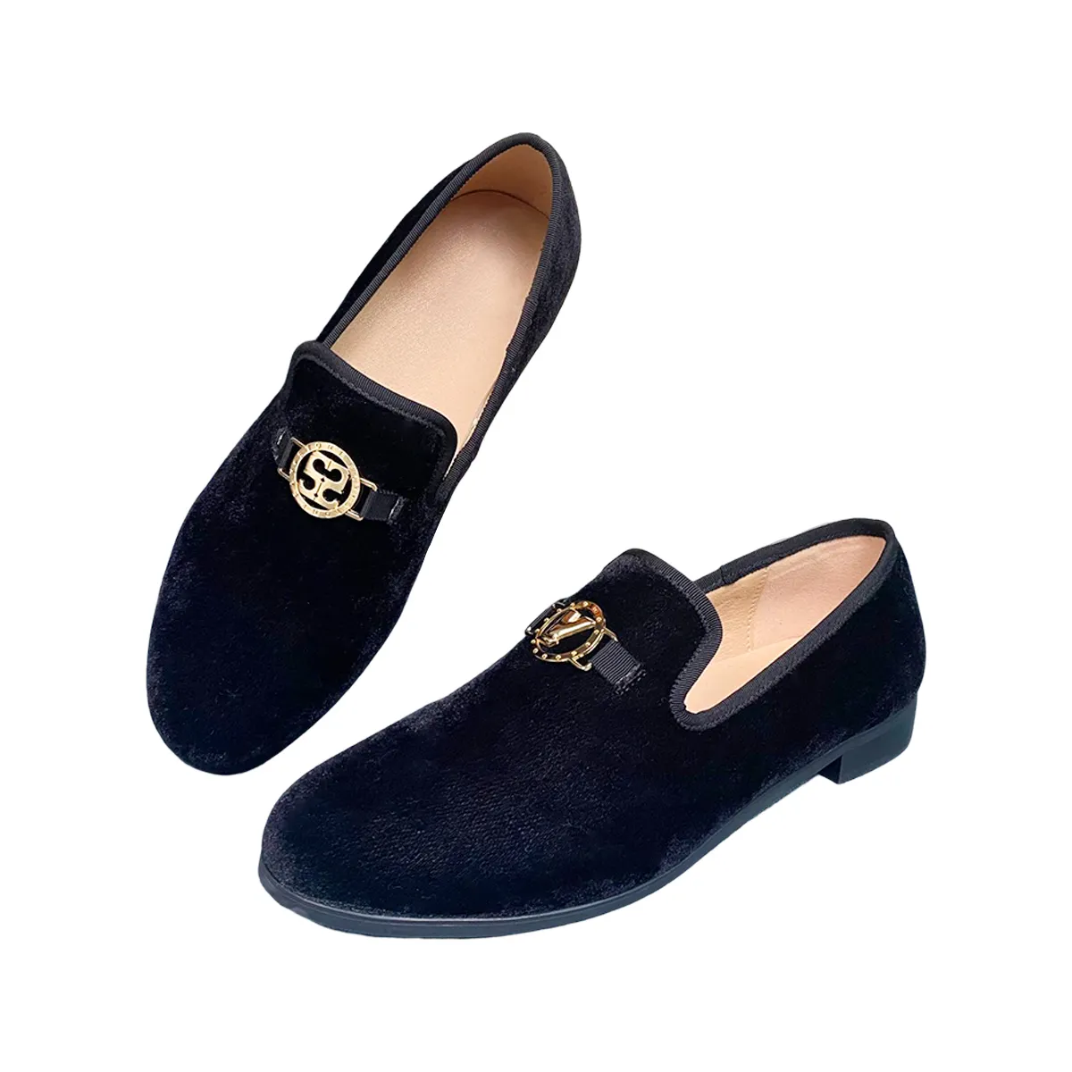 Ucuz erkek mokasen Shoes2022 siyah kadife mokasen nefes Sneakers elbise rahat ayakkabılar erkekler için