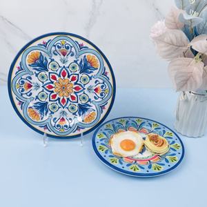 Op Maat Gemaakte Melamine Serviesgoed Fabrikant Onbreekbaar Sticker Schotel Herbruikbare Plastic Diner Melamine Plaat - Product Image 2