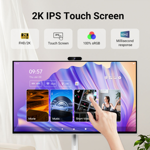 Black and White 21.5/24/32 Inch 128GB Smart Display Battery-Power Android <b>Portable</b> <b>TV</b> In-cell Touch Screen Gym Gaming Live Room - Product Image 5
