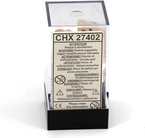 Jeu de <span class=keywords><strong>dés</strong></span> polyédriques <span class=keywords><strong>Chessex</strong></span> CHX27402 - 7 <span class=keywords><strong>dés</strong></span> en marbre ivoire et noir pour jeux de rôle - Product Image 4