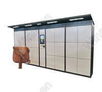 Système de casiers automatiques de location de bagages, casiers numériques électroniques de location de plage avec service libre et Wi-Fi