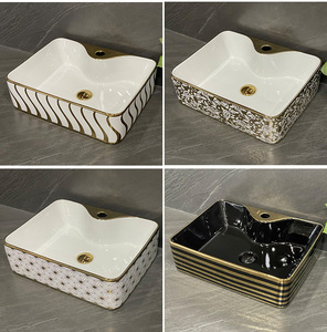 Lavabo Rectangular de Cerámica para Sobre Encimera con Certificación CUPC, Lavabo para Baño, Uso Comercial y Hotelero - Product Image 4