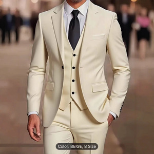 Trajes <span class=keywords><strong>de</strong></span> <span class=keywords><strong>Hombre</strong></span> Slim Fit - Conjunto <span class=keywords><strong>de</strong></span> 3 Piezas (Chaqueta, Pantalón y Blazer) Traje <span class=keywords><strong>de</strong></span> Boda Turco <span class=keywords><strong>para</strong></span> <span class=keywords><strong>Hombre</strong></span> - Product Image 1