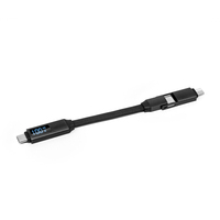 Câble de charge USB C 3 en 1 avec porte-clés, cadeau d'affaires, charge rapide 100W, cordon court pour téléphone, câble de données Type C, câble de charge rapide