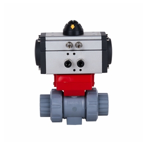 บอลวาล์วนิวเมติกคุณภาพสูงจากจีน ขนาด 6 นิ้ว ถึง 12 นิ้ว แบบหน้าแปลน วัสดุ Upvc, Pph, Cpvc, Pvc  ขนาด DN150 ถึง DN250 บอลวาล์วนิวเมติก CPVC บอลวาล์วนิวเมติก PVC - Product Image 6