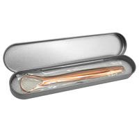 Nettoyeur de langue en acier inoxydable en forme de cuillère, antidérapant, écologique, pour l'élimination de la mauvaise haleine et les soins bucco-dentaires