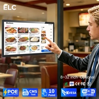 Pantalla de Pedidos para Restaurante de 21.5 Pulgadas, Montada en la Pared, con PoE Opcional, 4GB 64GB Android para Despliegue de Hardware POS