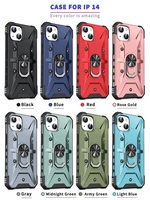 Coque de Protection complète en métal pour Iphone 14, 13, 12, 11, XR, support de voiture à 360 degrés pour Apple Iphones