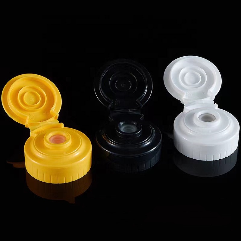 Wholesale 38mm Honey PP Plastic Non-Spill Cap Extruded Bottle Cap Flip Cover with Food Grade Plastic Bottle
