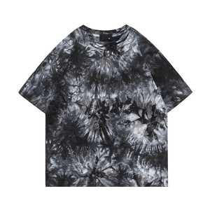 Wholesale Fashionable 100% <strong>Cotton</strong> T-Shirt 250g Washed Knitted Fabric Tie Dye Design for Men's Casual <strong>Wear</strong> - Product Image 1