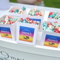 Seau à pop-corn imprimé personnalisé écologique Boîte de gobelets d'aliments à emporter Seau à pop-corn pour croustilles