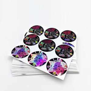 Autocollant holographique personnalisé de haute qualité en vinyle, imperméable, découpé à la forme - Product Image 2