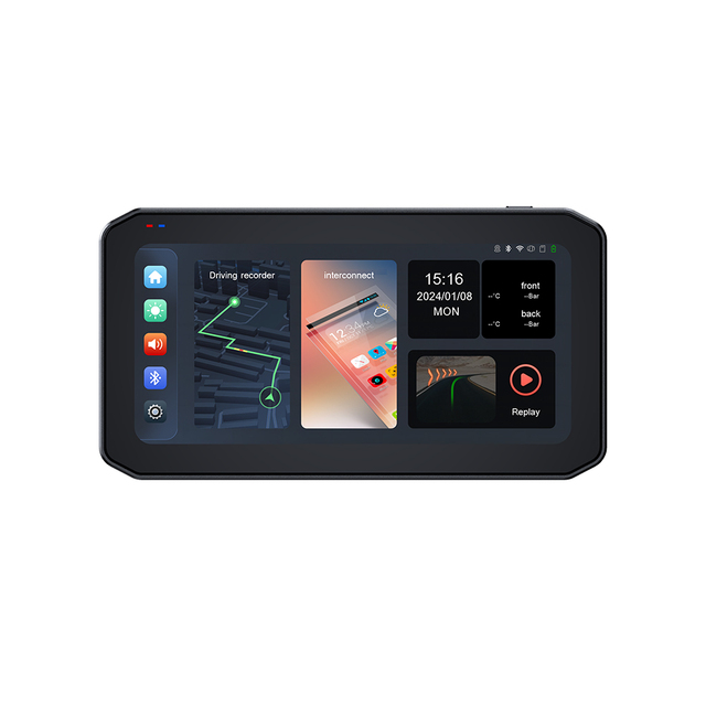 WirelessMotorcycle Waterproof Global Positioning System Navigator Screen with 2HD Camera
