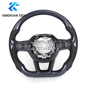 Volante Deportivo de Fibra de Carbono Forjado con LED Estilo Blanco para <span class=keywords><strong>Honda</strong></span> Accord Sport EX EX-L LX <span class=keywords><strong>Touring</strong></span> CV1 CV2, Interior 2018-2022 - Product Image 5