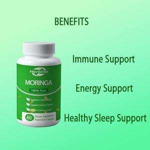 Cápsulas de Moringa OEM/ODM - Polvo de Moringa Puro, Energía, Apoyo para la Salud Inmunológica e Intestinal, Antioxidantes, Vitaminas Esenciales - Product Image 3