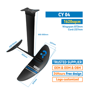 Hydrofoil de Carbono y Aluminio CY-04 1620 SQCM para Surf, con Logotipo Personalizado a Precio de Fábrica - Product Image 1