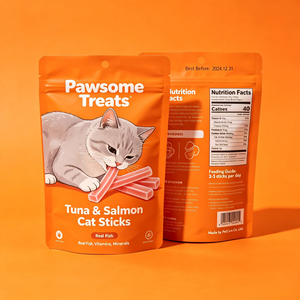 Customized Printing Pet Treats Pouch Moisture-proof Mylar <b>Bags</b> Stand Up Resealable Pet Food <b>Packaging</b> <b>Bags</b> - Product Image 2