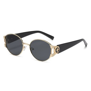Gafas de sol ovaladas con montura completa, lentes degradadas UV400, estilo retro para mujer, moda para adultos - Product Image 4