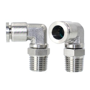 Conexiones Neumáticas de Empuje Rápido BSPP de Latón Niquelado con Rosca en T de Hofujng - Product Image 6