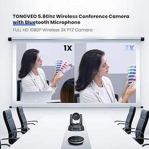 <span class=keywords><strong>Caméra</strong></span> PTZ <span class=keywords><strong>sans</strong></span> <span class=keywords><strong>fil</strong></span> tout-en-un 3X 1080p, haut-parleur USB et Bluetooth, système de <span class=keywords><strong>caméra</strong></span> vidéo de conférence, pack - Product Image 3