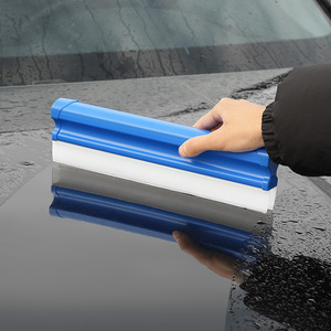 Double Row <b>Silicone</b> Squeegee Car Cleaning <b>Tool</b> Water Reducing Scraper For Auto Glass Window Wiping - Product Image 3