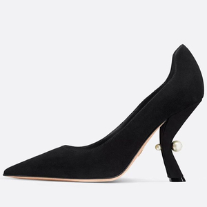 Women Sexy Pointed Toe Flock <b>Shoes</b> High <b>Hook</b> Peal Heels Big Size 46 Sandals Dress Stiletto Wide Fit Pumps - Product Image 5