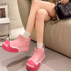 Deran OEM Nhà Máy Trực Tiếp Tùy Chỉnh 2025 Phụ Nữ Của Và Trẻ Em Của Mưa Khởi Động Phụ Nữ 'Không Thấm Nước An Toàn Khởi Động Mắt Cá Chân Giày Phẳng Cô Gái - Product Image 4