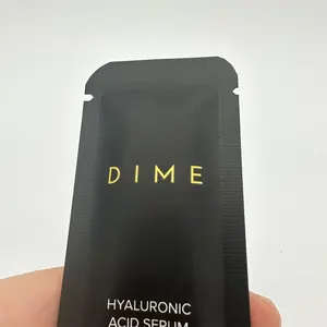 5ml nóng Bán Nhiệt niêm phong nhỏ Matte Đen mùi bằng chứng phẳng lá Pouch tùy chỉnh Stick gói Gói plastique túi nhựa