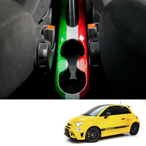 Coque de support de verre à eau de voiture en Fiber de carbone ES pour <span class=keywords><strong>Fiat</strong></span> <span class=keywords><strong>500</strong></span> Abarth <span class=keywords><strong>500</strong></span> 595 695 <span class=keywords><strong>2016</strong></span> + accessoires intérieurs - Product Image 6