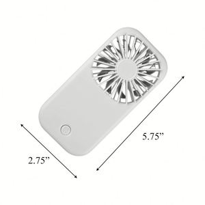 Mini ventilateur portable rechargeable avec logo personnalisé, support détachable, flux d'air puissant, fonctionnement silencieux pour les fêtes d'été, les voyages et l'utilisation en extérieur - Product Image 4