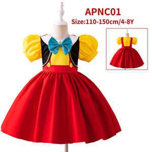 Costume da Pinocchio dal Naso Lungo per Bambini, Abito da Marionetta con Gonna Voluminosa per Spettacoli di Halloween - Product Image 6