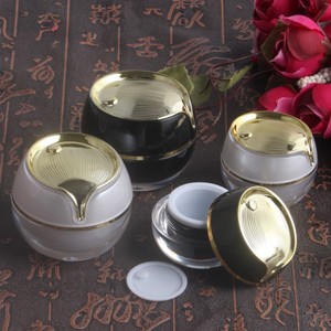 Pot à crème pour les yeux en acrylique, couvercle à clipser rond, 5g 10g 15g 20g 30g, flacon cosmétique rechargeable, conteneur vide pour échantillons - Product Image 3