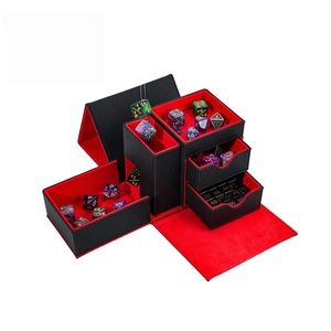 Tour de dés pliable en cuir PU de qualité supérieure FX, plateau magnétique portable, boîte de rangement pour jeux de rôle RPG DND, jeu de table écologique - Product Image 1