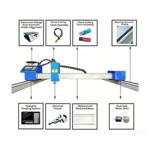 Cortadora de plasma CNC industrial tipo pórtico tamaño 1530, máquina de corte CNC portátil para acero, para bricolaje, portones, arte en metal y ventanas - Product Image 3