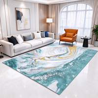 Tapis d'intérieur à motif marbré imprimé en 3D, grand tapis de salon fabriqué à la machine, décoration intérieure