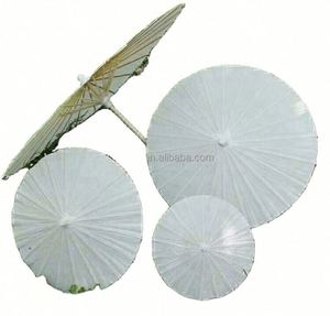 Parasol en papier de style féerique, couleur unie, avec baleines en bambou, diamètre 84 cm, pour mariage, décoration intérieure et logo personnalisé - Product Image 5