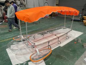 Canoë en plastique à <span class=keywords><strong>2</strong></span> <span class=keywords><strong>places</strong></span>, bateau à rames de tourisme, transparent, à <span class=keywords><strong>2</strong></span> personnes, à rames en PC, cristal, loisirs, vente en gros, kayak de 11 pieds à louer - Product Image 3