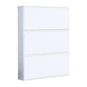 מכירה לוהטת בית מדפי נעליים סלון ריהוט פלדת נעל מדף ארון עם 3 שכבה נעל ארון - Product Image 5