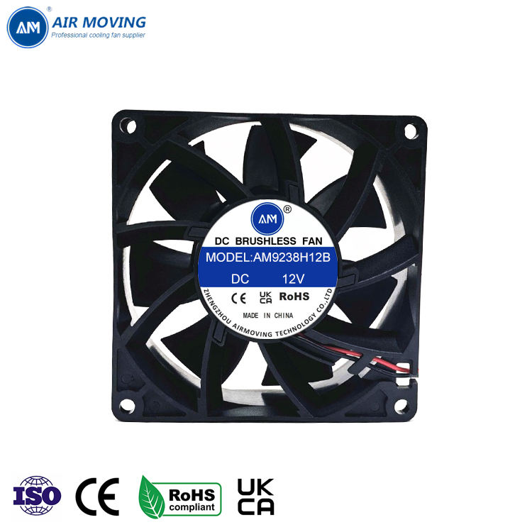 Server Rack Components Name AM9238H12B Wholesale 9238 DC Brushless Fan 92x92x38mm 12V 24V 48V Dual ...