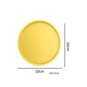 Hot Sale Wholesale Silicone Round Coaster <b>Table</b> Coffee Beer Tea Cup Coaster <b>Mat</b> Non-Slip Washable <b>Place</b> <b>Mats</b> - Product Image 4