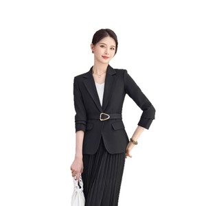 Women's Suit <b>Set</b> With Pleated Skirt Full Sleeve Anti-Wrinkle <b>Office</b> Lady Commute Wear - Product Image 5