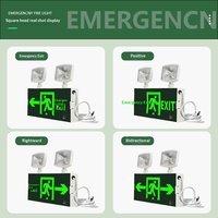 Signalisation d'urgence incendie et de sortie de sécurité domestique et commerciale deux-en-un, luminaire d'évacuation à double tête, LED IP65